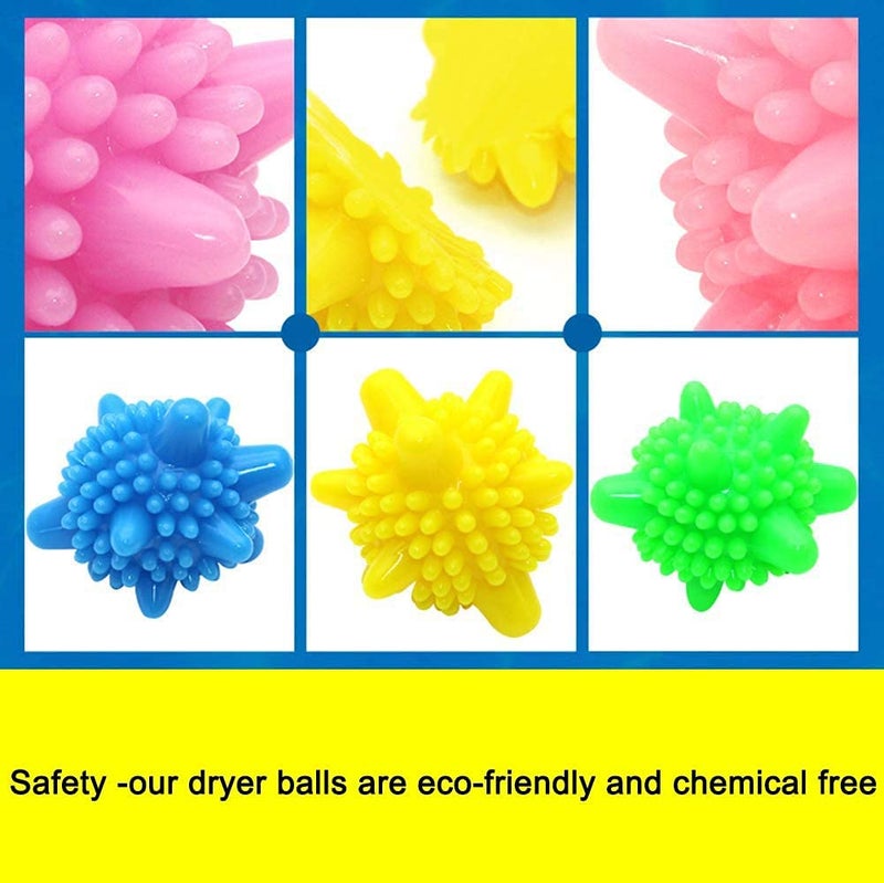 Qicfrk Washer Balls, Laundry Balls, Solid Colorful Laundry Ball, Washing Ball Tangle-Free Reusable Dryer Balls, Lint Catcher for Washing Machine (15 pcs) - Image 3